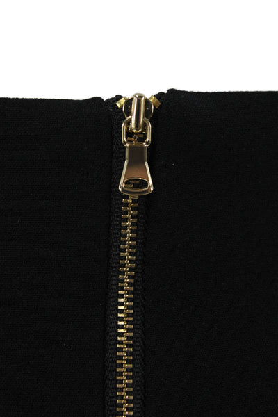 Milly Women Straight Pencil Skirt Black Viscose Knee Length Size 8