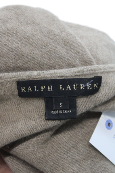 Ralph Lauren Women Beige 100% Cashmere Scoop Neck Basic Tank Size S