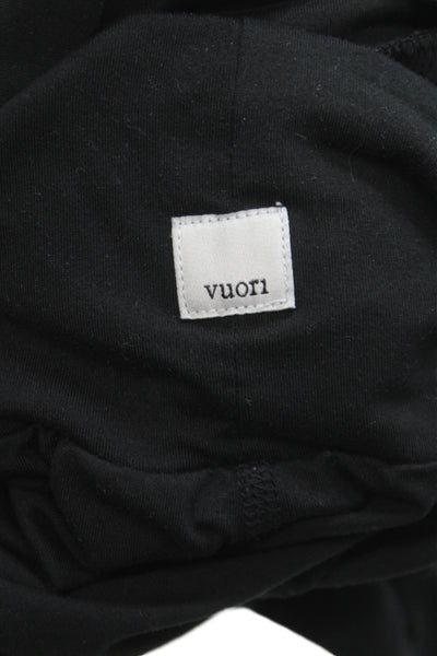 Vuori Unisex Cropped Black Knit Pull On Pants Size XS