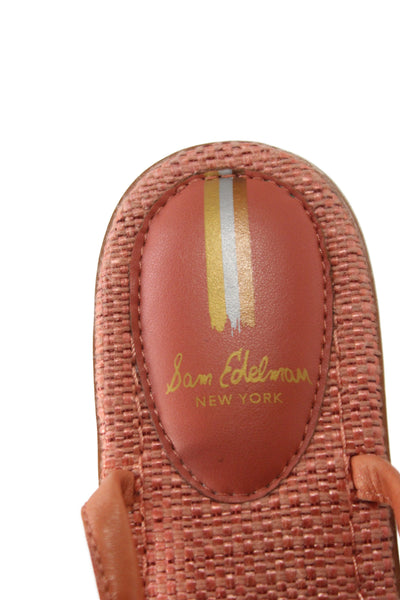 Sam Edelman Womens Leather Gigi Signet Sandals Pink Size 6.5 Medium