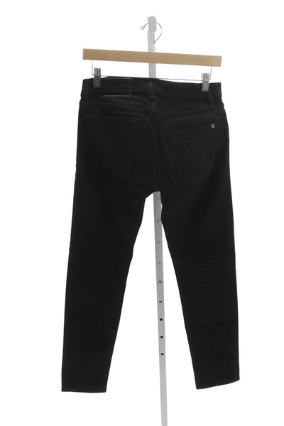 Rag & Bone Mens Black Skinny Jeans High Rise 27 Inseam Size 29