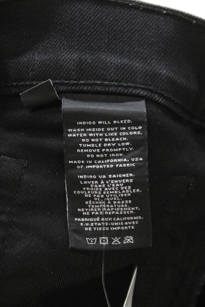 J Brand Unisex Adults Skinny Jeans Black Distressed Size 29