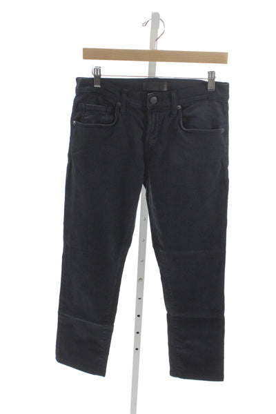 J Brand Unisex Skinny Jeans Blue Button Cotton Size 28