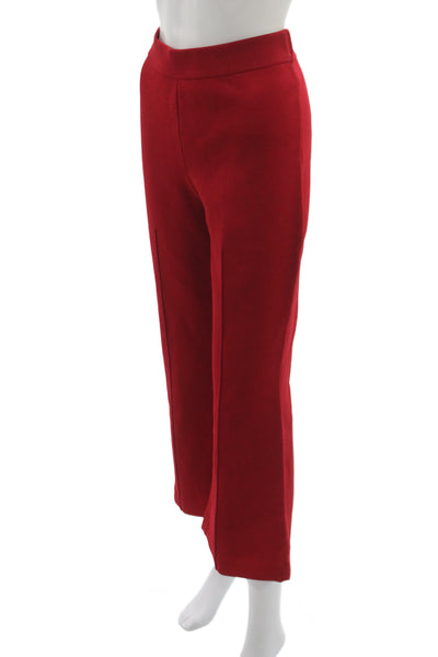 Apiece Apart Womens Cropped Red Pants Size L