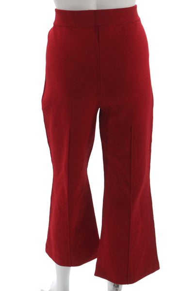 Apiece Apart Womens Cropped Red Pants Size L