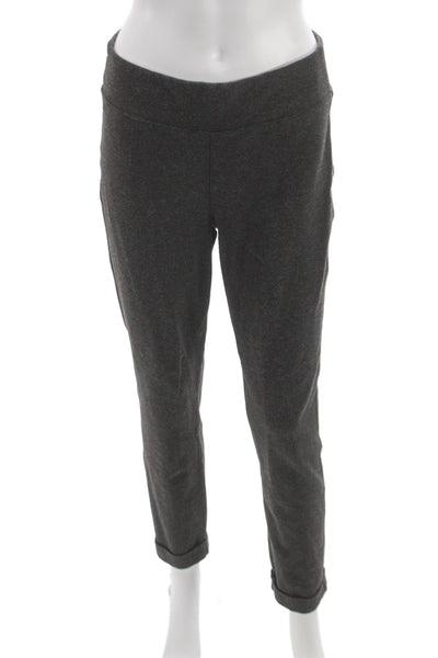 Kit And Ace Women Ankle Jogger Pants Gray Viscose Solid Athleisure Size 8