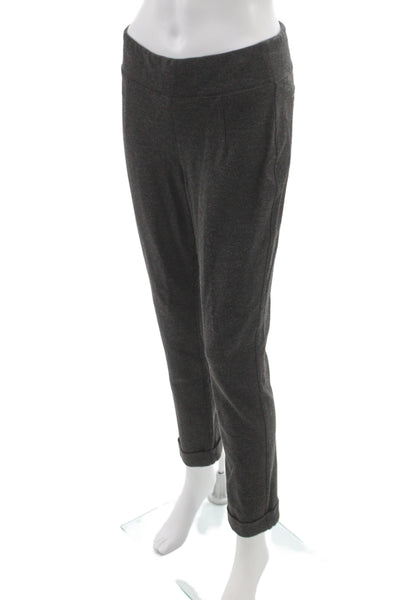 Kit And Ace Women Ankle Jogger Pants Gray Viscose Solid Athleisure Size 8