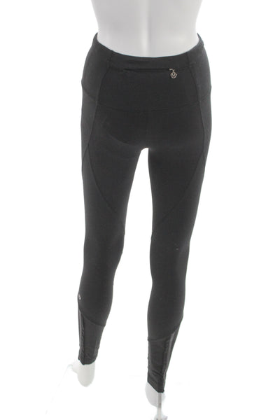 Lululemon Women Ankle Leggings Gray Polyester Blend Athletic Size 2