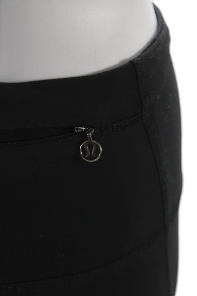 Lululemon Women Ankle Leggings Gray Polyester Blend Athletic Size 2