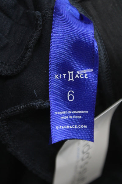 Kit And Ace Unisex Adults Cropped Blue Athleisure Pants Size 6