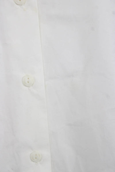 Rag & Bone Women Off the Shoulder Long Sleeve Cotton Blouse White Size XS