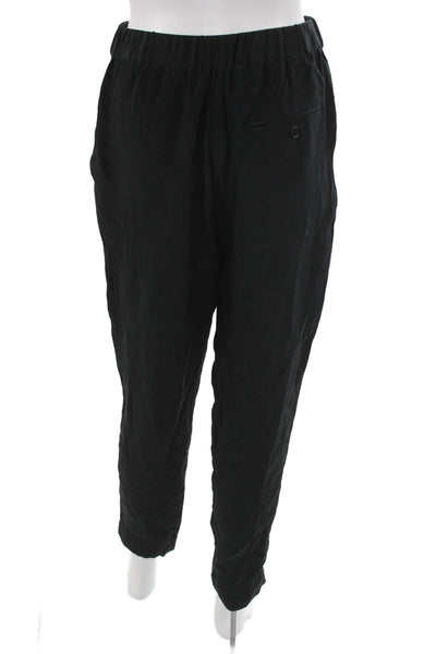 3.1 Phillip Lim Unisex Adults Black Silk Dress Pants Pull On Size 0