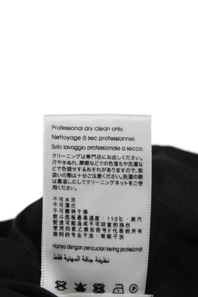 3.1 Phillip Lim Unisex Adults Black Silk Dress Pants Pull On Size 0