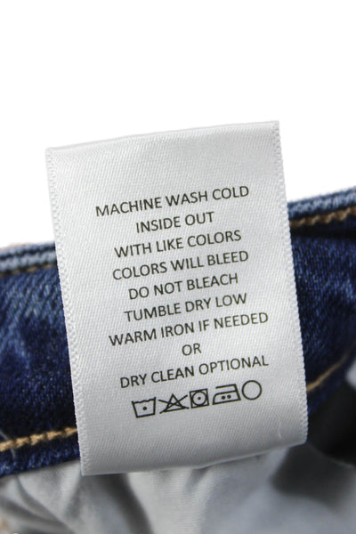 Flying Monkey Womens Bootcut Jeans Blue Mid Rise Button Size 24