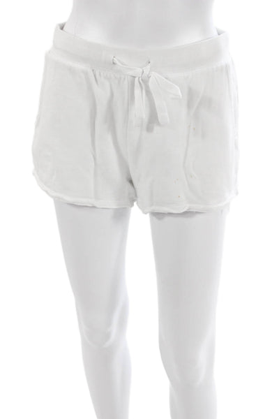 Z Supply Unisex Pullover Sweatshirt White Crew Neck Short Sleeve Cotton Size XS