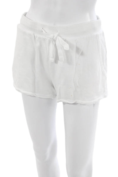 Z Supply Unisex Pullover Sweatshirt White Crew Neck Short Sleeve Cotton Size XS
