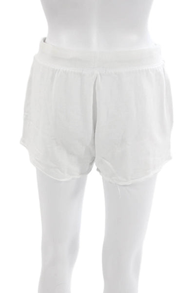 Z Supply Unisex Pullover Sweatshirt White Crew Neck Short Sleeve Cotton Size XS