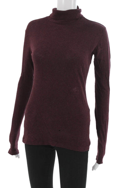 Rag & Bone Womens Red Turtleneck Long Sleeve T Shirt 100% Cotton Size XS