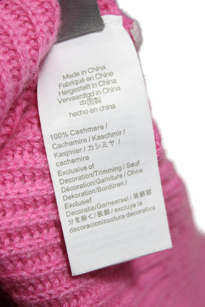 J Crew Women Pink Cashmere Pullover Crew Neck Long Sleeve Size 2XS