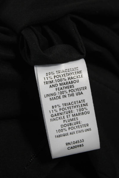 Nanette Lepore Womens Mini Dress Black High Neck Sleeveless Size 2