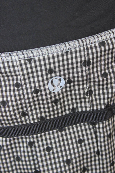 Lululemon Women Pleated Skort Black Polyester Sports Size 6