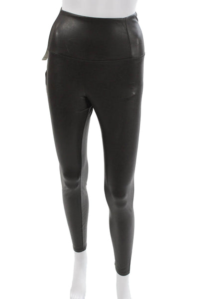 Wilfred Women Black Ankle Leggings Polyurethane Modern Solid Fall Size S