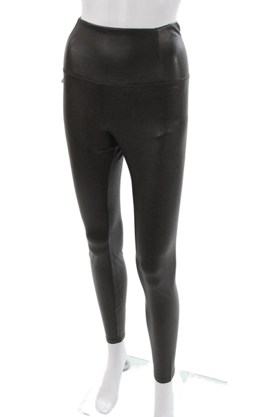 Wilfred Women Black Ankle Leggings Polyurethane Modern Solid Fall Size S