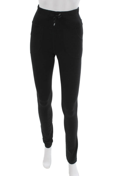Lululemon Women Black Jogger Leggings Nylon Athletic Size 4