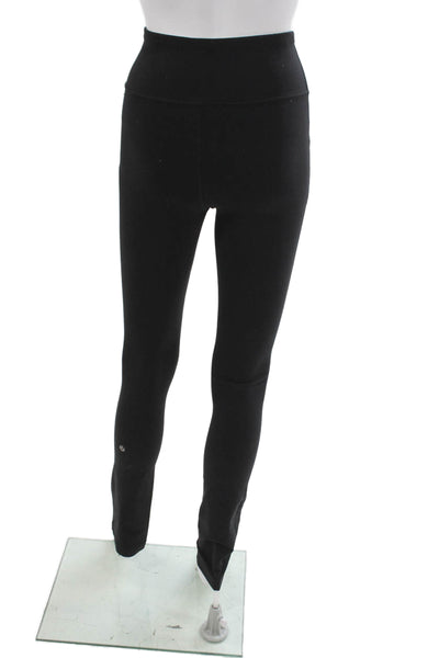 Lululemon Women Black Jogger Leggings Nylon Athletic Size 4