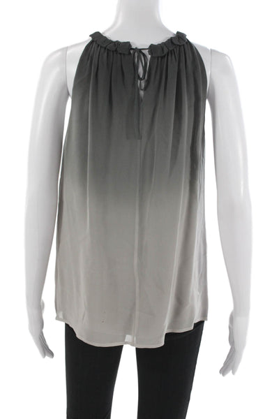Vince Womens Silk Halter Tank Gray Sleeveless Size XS