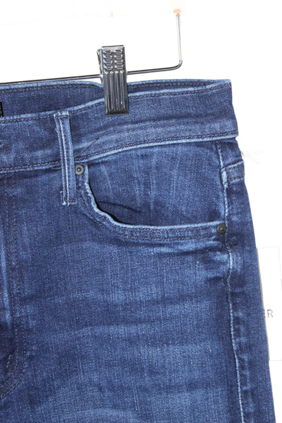 Mother Womens Skinny Jeans Blue Mid-Rise Cotton 33 Inseam Size 29