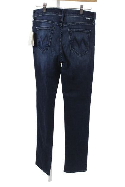 Mother Womens Skinny Jeans Blue Mid-Rise Cotton 33 Inseam Size 29