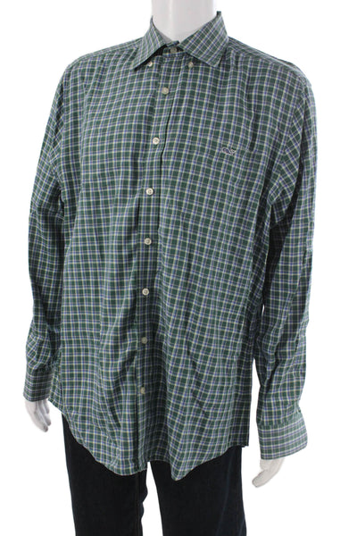 Vineyard Vines Men Button Up Shirt Multicolor Plaid Long Sleeve Size L