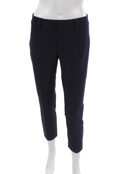 Club Monaco Unisex Adults Cropped Blue Pants Zip Closure Size 0
