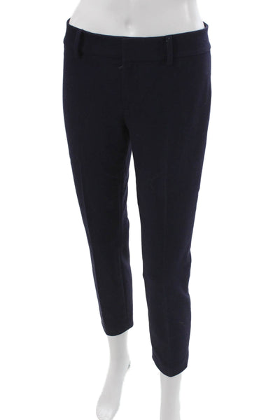 Club Monaco Unisex Adults Cropped Blue Pants Zip Closure Size 0