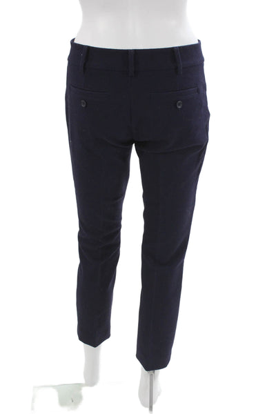 Club Monaco Unisex Adults Cropped Blue Pants Zip Closure Size 0
