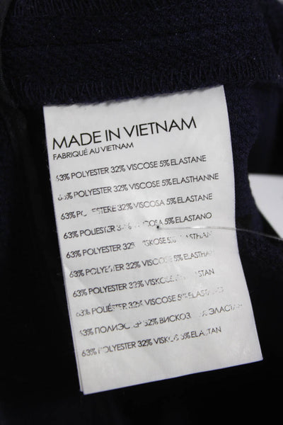 Club Monaco Unisex Adults Cropped Blue Pants Zip Closure Size 0