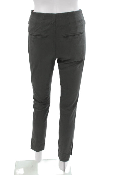Club Monaco Women Ankle Pants Gray Cotton Blend Zip Size 0
