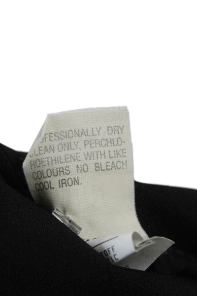 Moschino Cheap & Chic Womens Black Acetate Pencil Skirt Knee Length Size 6