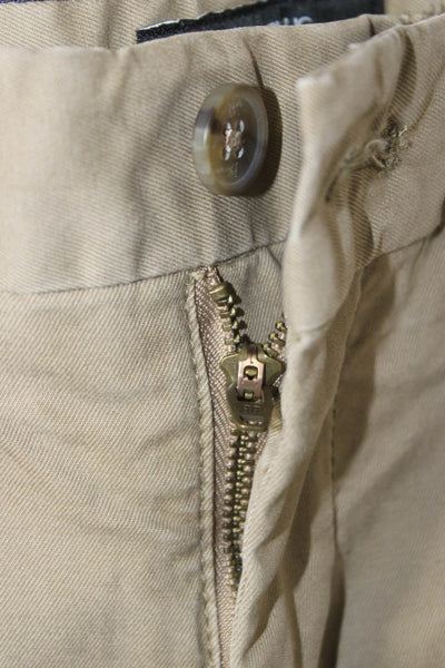 Banana Republic Mens Chino Pants Green Button Closure Size 29