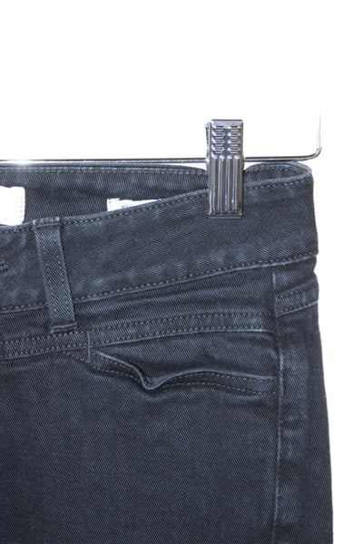 Closed Women Skinny Black Jeans Mid Rise Button Cotton Size 26