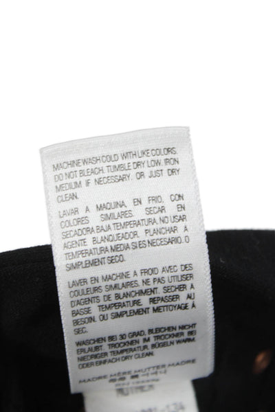 Mother Womens Ankle Pants Black Mid Rise Button Rayon Casual Size 25