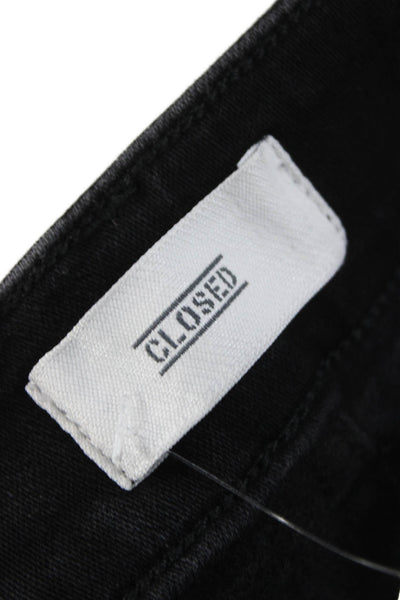Closed Womens Skinny Black Cotton Mid Rise Jeans Size 24
