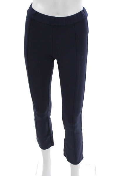 Tory Sport Womens Blue Cropped Viscose Leggings Size XS