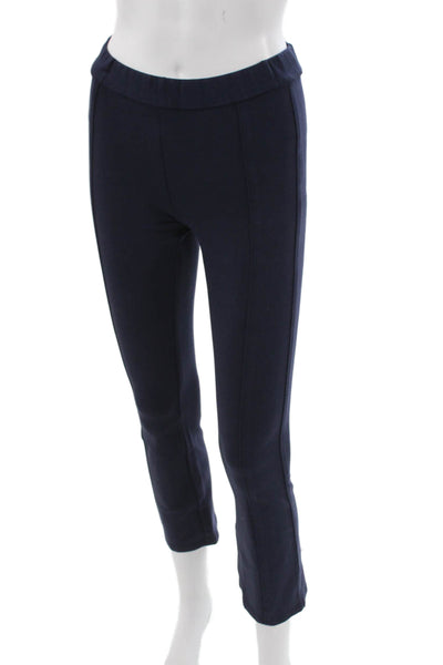 Tory Sport Womens Blue Cropped Viscose Leggings Size XS