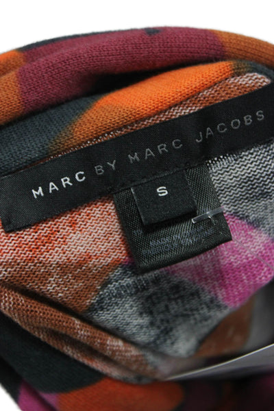 Marc By Marc Jacobs Women Multi Geometric Cotton Cardigan Long Sleeve Size S