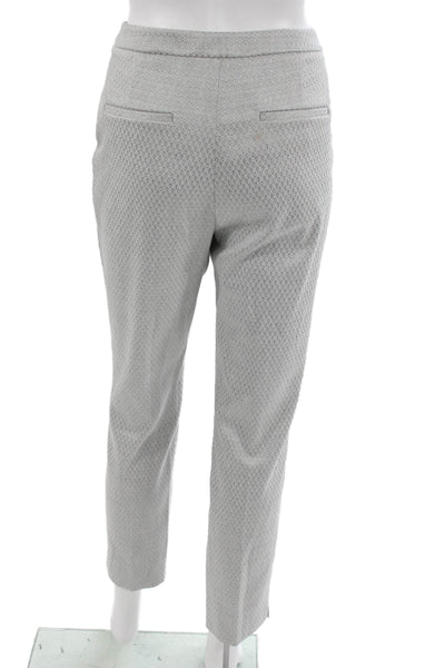 Ted Baker London Womens Ankle Pants Gray Polyester Geometric Size 2