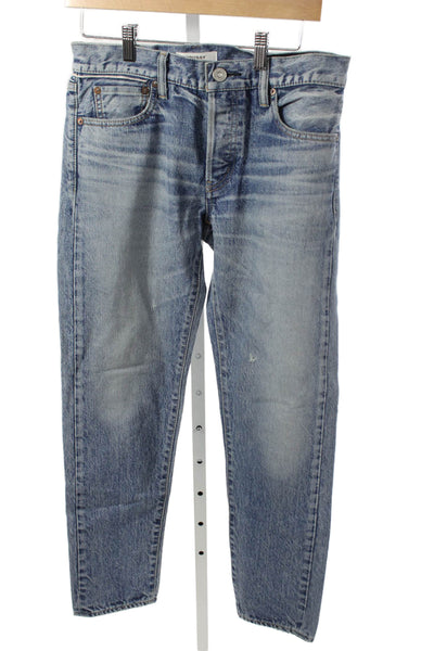 Moussy Womens Straight Jeans High Rise Blue Cotton Vintage Size 25
