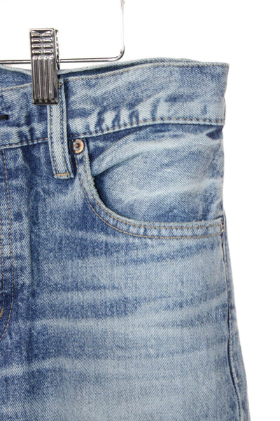 Moussy Womens Straight Jeans High Rise Blue Cotton Vintage Size 25