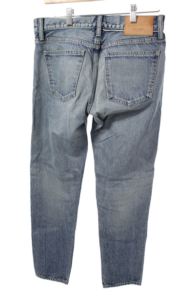 Moussy Womens Straight Jeans High Rise Blue Cotton Vintage Size 25